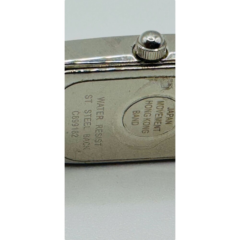 Bulova Rectangular Crystal Bracelet Watch Japan Movement Mother of Pearl Dial - Picture 5 of 7